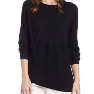 Something Navy Knot Detail Pullover Sweater